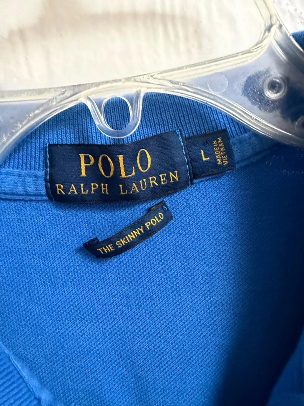 Polo Ralph Lauren Skinny-Fit Big Pony Polo Shirt - blue/orange - Large - Picture 3 of 5